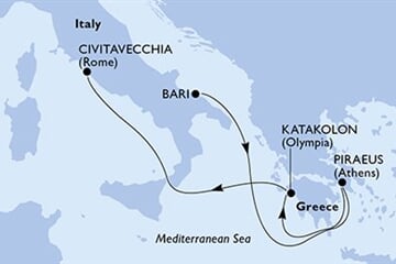 MSC SINFONIA - Olaszország, Görögország (a Bari-ből)