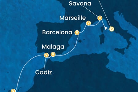 Costa Smeralda - Itálie, Francie, Španělsko