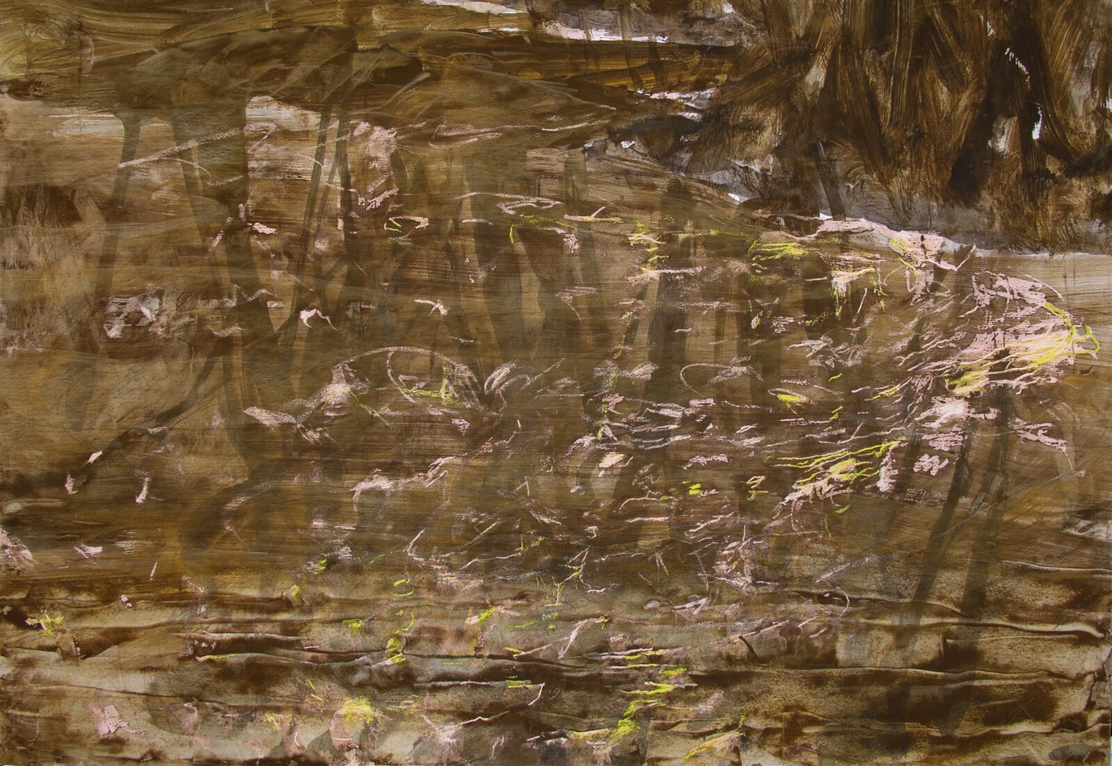 Adéla Topolová: Ve vodě, 70 × 100 cm