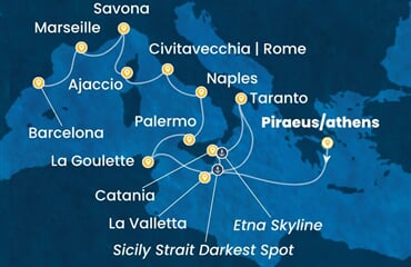 Costa Fascinosa - Řecko, Malta, Itálie, Tunisko, Francie, ... (z Pirea)