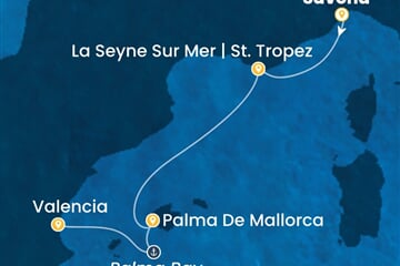 Costa Pacifica - Itálie, Španělsko (ze Savony)