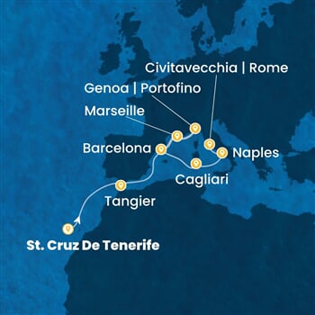 Trasa plavby CSM-TCI12A0A