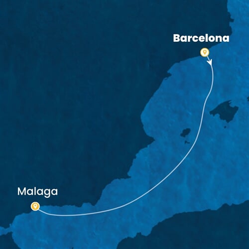 Trasa plavby CFA-BCN02A3V