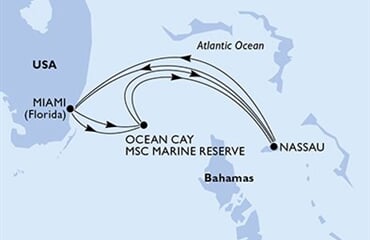 MSC Seaside - USA, Bahamy (z Miami)