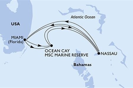 MSC Seaside - USA, Bahamy (z Miami)