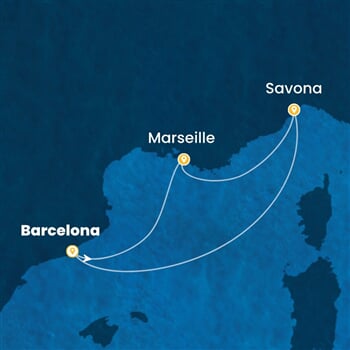 Trasa plavby CFA-BCN04A5Q