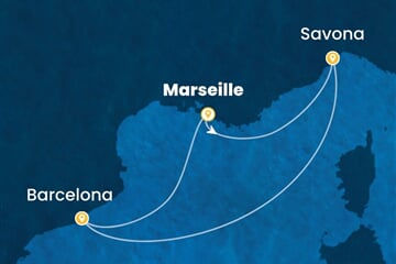 Costa Favolosa - Francie, Itálie, Španělsko (z Marseille)