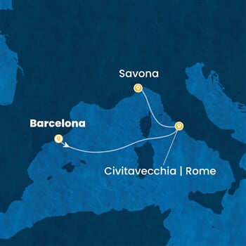 Trasa plavby CSM-BCN03A3I