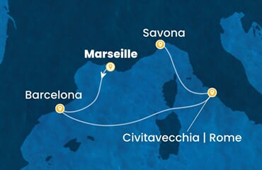 Costa Smeralda - Francie, Španělsko, Itálie (z Marseille)