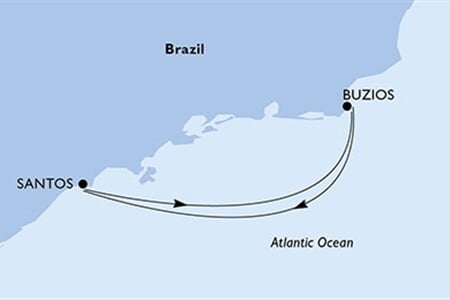 MSC MUSICA - Brazília (a Santos-ból)