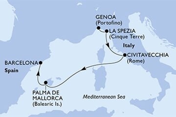 MSC Grandiosa - Itálie, Španělsko (z Janova)