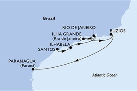 MSC Musica - Brazílie (Santos)