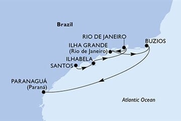 MSC MUSICA - Brazília (a Santos-ból)