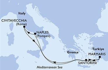 MSC Divina - Turecko, Řecko, Itálie (Marmaris)