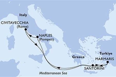 MSC Divina - Turecko, Řecko, Itálie (Marmaris)
