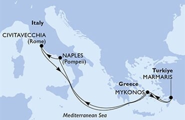 MSC Divina - Turecko, Řecko, Itálie (Marmaris)