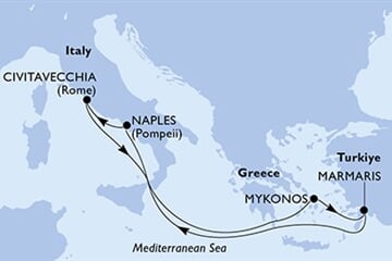 MSC Divina - Turecko, Itálie, Řecko (Marmaris)