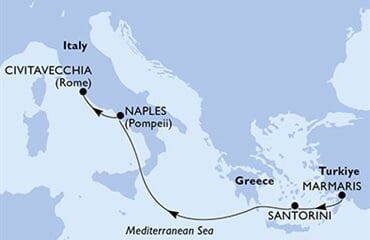 MSC Divina - Turecko, Řecko, Itálie (Marmaris)