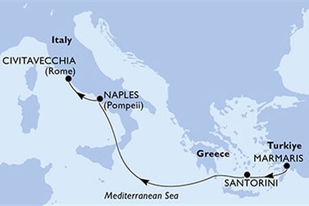 MSC Divina - Turecko, Řecko, Itálie (Marmaris)