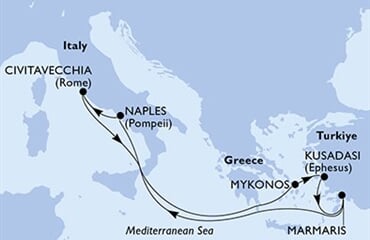 MSC Divina - Turecko, Itálie, Řecko (Marmaris)