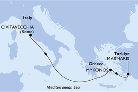 MSC Divina - Itálie, Řecko, Turecko (z Civitavecchie)