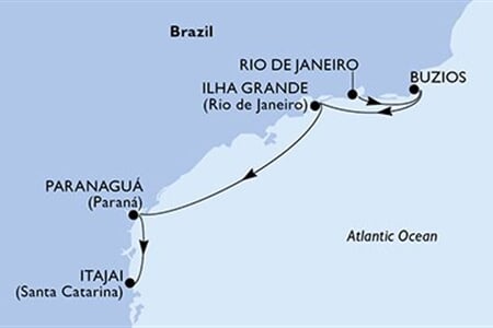 MSC MUSICA - Brazília (a Rio de Janeiro-ből)