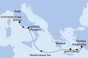 MSC DIVINA - Turecko, Řecko, Itálie (Marmaris)