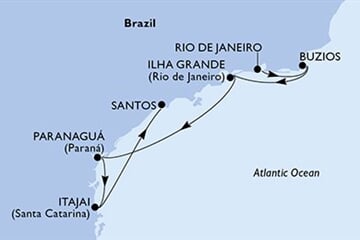 MSC MUSICA - Brazílie (z Rio de Janeira)