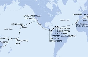MSC Magnifica - Austrálie, Nová Kaledonie, Vanuatu, Samoa, Americká Samoa, ... (ze Sydney)