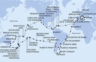 MSC Magnifica - Francie, Španělsko, Gibraltar, Maroko, Kapverdy, ... (z Marseille)