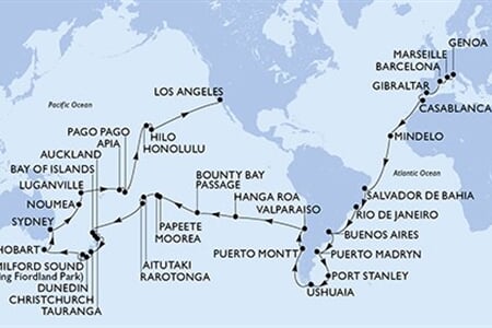 MSC MAGNIFICA - Olaszország, Franciaország, Spanyolország, Gibraltár, Marokkó, ... (a Genova-ből)