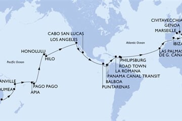 MSC Magnifica - Austrálie, Nová Kaledonie, Vanuatu, Samoa, Americká Samoa, ... (ze Sydney)