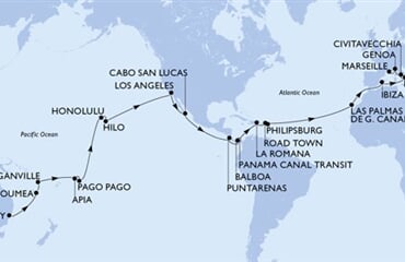 MSC Magnifica - Austrálie, Nová Kaledonie, Vanuatu, Samoa, Americká Samoa, ... (ze Sydney)