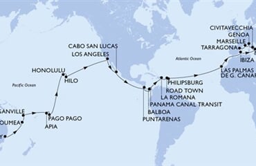 MSC Magnifica - Austrálie, Nová Kaledonie, Vanuatu, Samoa, Americká Samoa, ... (ze Sydney)