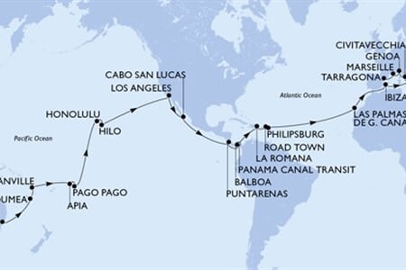 MSC MAGNIFICA - Austrálie, Nová Kaledonie, Vanuatu, Samoa, Americká Samoa, ... (ze Sydney)