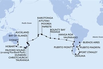 MSC Magnifica - Argentina, Falklandy, Chile, Pitcairn, Franc. Polynésie, ... (Buenos Aires)
