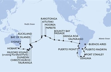 MSC Magnifica - Argentina, Falklandy, Chile, Pitcairn, Franc. Polynésie, ... (Buenos Aires)