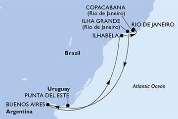 MSC Splendida - Argentina, Brazílie, Uruguay (Buenos Aires)