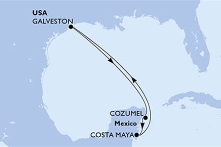 MSC SEASCAPE - Amerikai Egyesült Államok, Mexikó (a Galveston-ből)