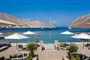 Hotel Pedi Beach - Symi: fotografie vybavení exteriérů a interiérů ubytování.