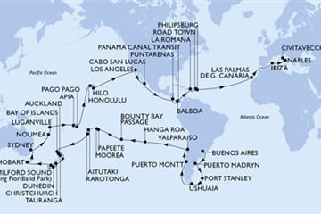 MSC MAGNIFICA - Argentina, Falklandy, Chile, Pitcairn, Franc. Polynésie, ... (Buenos Aires)