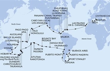 MSC Magnifica - Argentina, Falklandy, Chile, Pitcairn, Franc. Polynésie, ... (Buenos Aires)