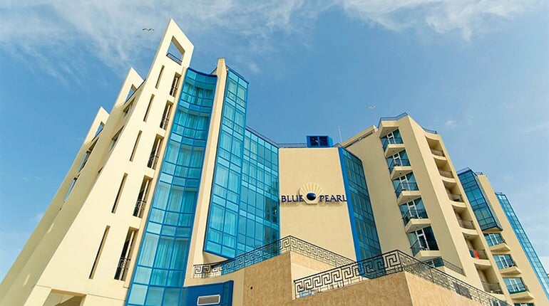 Hotel Blue Pearl: fotografie vybavení exteriérů a interiérů ubytování.