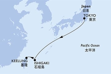 MSC Bellissima - Japonsko, Tchajwan (z Tokia)