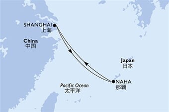MSC Bellissima - Čína, Japonsko (ze Šanghaje)