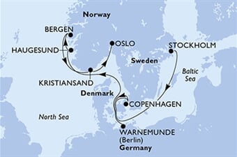 MSC Magnifica - Švédsko, Dánsko, Německo, Norsko (ze Stockholmu)