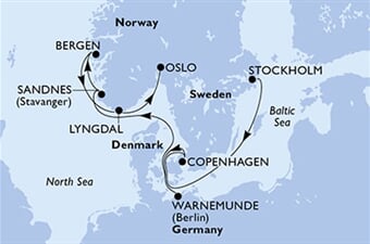 MSC Magnifica - Švédsko, Dánsko, Německo, Norsko (ze Stockholmu)