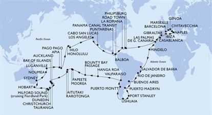 MSC Magnifica - Itálie, Francie, Španělsko, Gibraltar, Maroko, ... (z Janova)