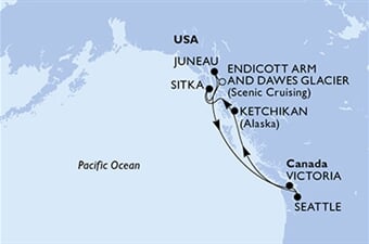 MSC Poesia - USA, Kanada (Seattle)