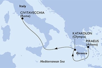 MSC Sinfonia - Řecko, Itálie (z Pirea)